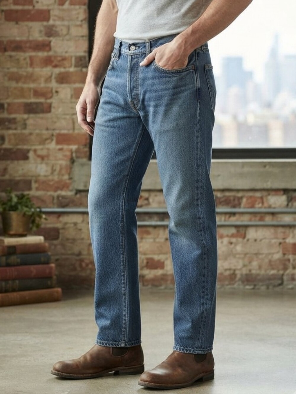 Levi's 550 Relaxed Fit Tapered Jeans Medium Wash Size 30x30 Vintage Denim